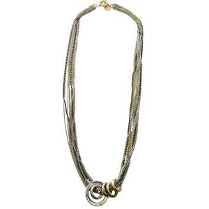 GILES & BROTHER Multi chain ring necklace